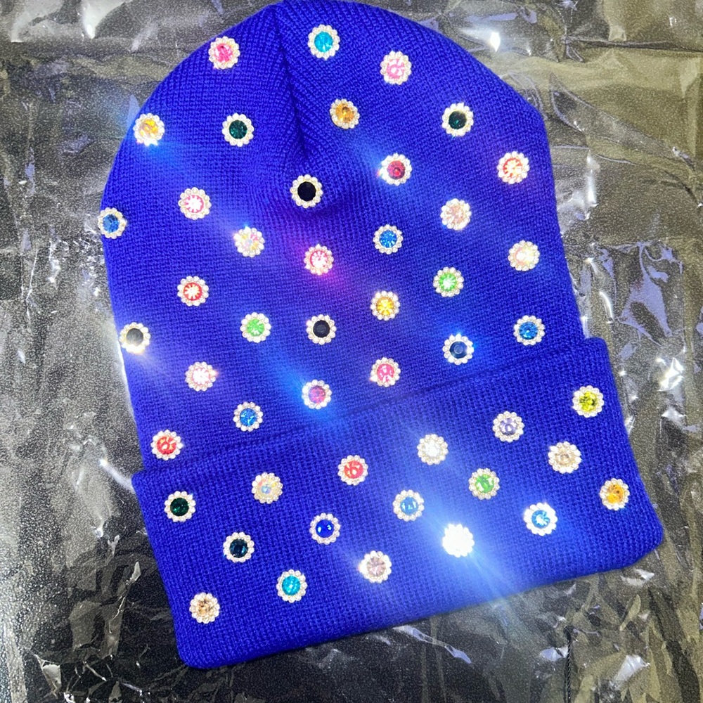 “Cobalt Candy Chaos” Beanie